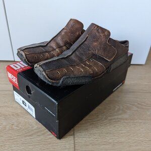 Diesel Leather Slip-on Shoes – Distressed Brown, Men's 10